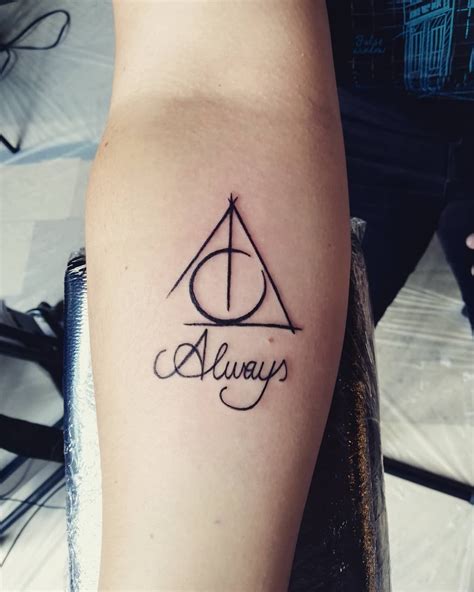 harry potter couple tattoos|simple harry potter tattoo designs.